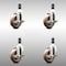 Service Caster 4 Inch 316SS High Temp Glass Filled Nylon 1 Inch Stem Caster Set Brake SCC SCC-SS316EX20S414-GFNSHT-TLB-1-4 - alternate 4